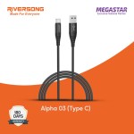 Riversong CT56 Alpha 03 Premium Nylon Braided Fast Charging Type-C Cable