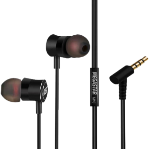 Megastar Wired Headphone-Black - M10