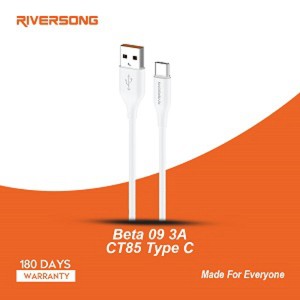Riversong Alpha Fast Charging Nylon Braided Type C Cable (Model CT56)